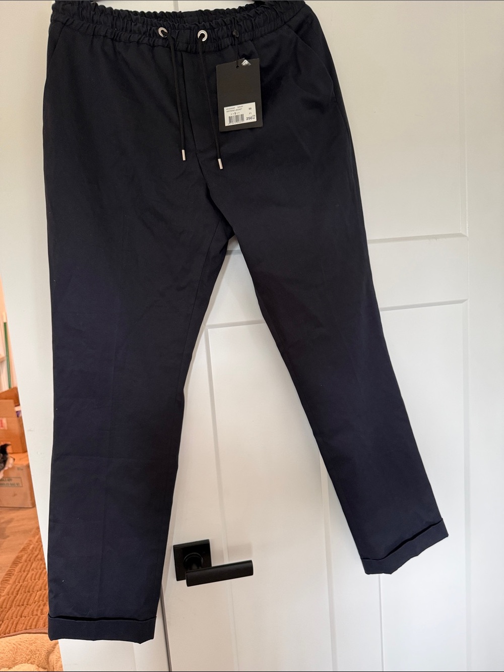 The Kooples Men's Navy Drawstring Chinos